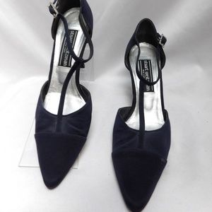 Stuart Weitzman  Heels T-strap Dark Blue Size 7
